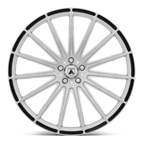 Asanti Black ABL-14 Polaris 20x8.5 Brushed Silver Carbon Fiber Insert premium Euro wheel
