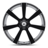 Asanti Black ABL-15 Apollo 26x10 Satin Black Milled premium truck wheel