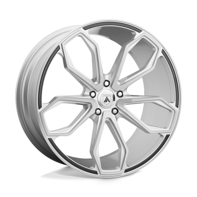 Asanti Black ABL-19 ATHENA Silver wheel