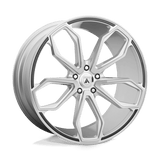 Asanti Black ABL-19 Athena 20x8.5 Brushed Silver premium Euro wheel