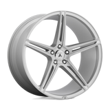 Asanti Black ABL-22 ALPHA 5 Silver wheel