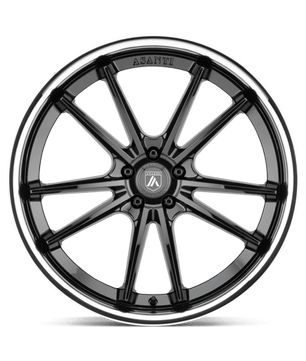 Asanti Black ABL-23 20x9 +35 Gloss Black with a Chrome Stainless Steel Lip
