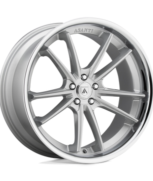 Asanti Black Abl-23 Sigma Brushed Silver Chrome Lip