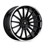 Asanti Black ABL-24 20x10.5 Gloss Black Chrome Lip premium Euro wheel