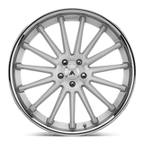 Asanti Black ABL-24 BETA 20x10.5 brushed silver chrome lip premium wheel