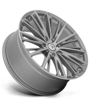 Asanti Black ABL-30 20x10.5 +38 Titanium with Brushed Spoke Faces and Outer Lip Ring