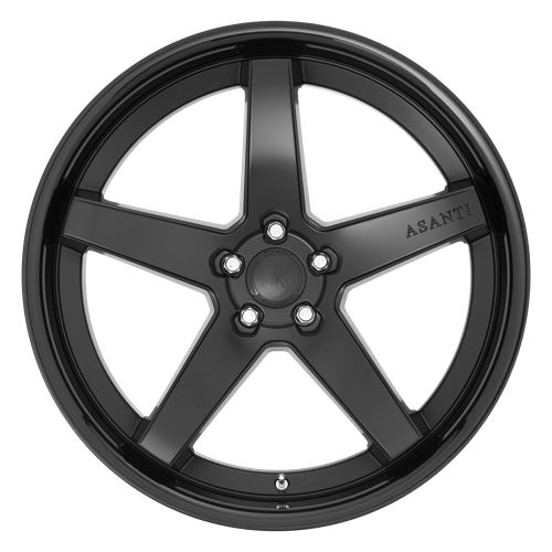 Asanti Black ABL31 REGAL 20x10.5 +38 Satin Black Gloss Black Lip