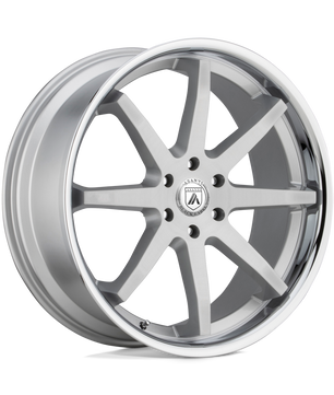 Asanti Black Abl-32 Kaiser Brushed Silver Chrome Lip