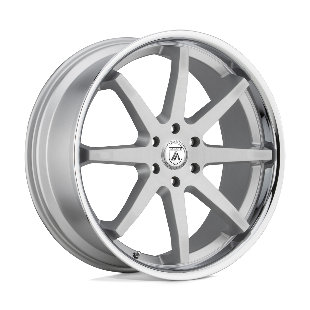 Asanti Black Abl-32 Kaiser Brushed Silver Chrome Lip