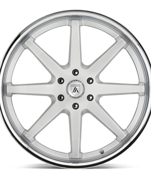 Asanti Black ABL-32 KAISER 22x9.5 +30 Brushed Silver Chrome Lip
