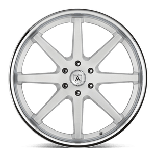 Asanti Black ABL-32 KAISER 20x9 +30 Brushed Silver Chrome Lip