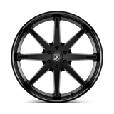 Asanti Black ABL-32 Kaiser 24x10 Satin Black Gloss Black Lip premium truck wheel