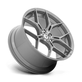 Asanti Black ABL-37 Monarch 22x9 +38 Titanium Brushed premium Euro wheel