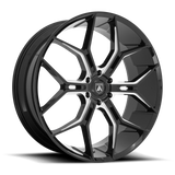 Asanti Black ABL-38 MONARCH TRUCK Black wheel