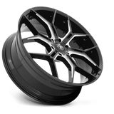 Asanti Black ABL-38 26x10 +35mm Gloss Black with Milled Spokes