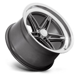 American Racing Vintage VN514 Groove 18x8 Anthracite Diamond Cut Lip premium wheel