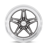 American Racing Vintage VN514 Groove 18x8 Anthracite Diamond Cut Lip premium wheel