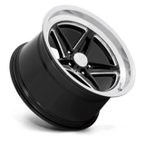 American Racing Vintage VN514 Groove 18x10 Gloss Black Milled Diamond Cut Lip premium wheel