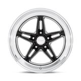 American Racing Vintage VN514 GROOVE 18x10 0mm Gloss Black Milled with Diamond Cut Lip