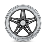 American Racing Vintage Groove 20x8.5 +6mm Anthracite with Machined Edge