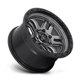 Fuel 1PC D701 AMMO 18x9 +1mm Matte Gun Metal Black Bead Ring