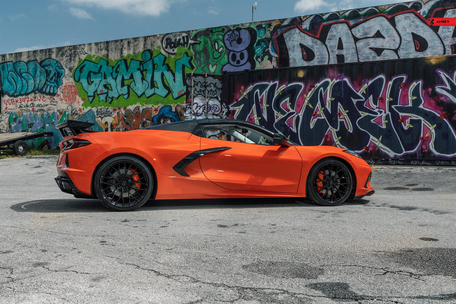 ANRKY AN10 forged wheel on Chevrolet C8 Corvette Stingray
