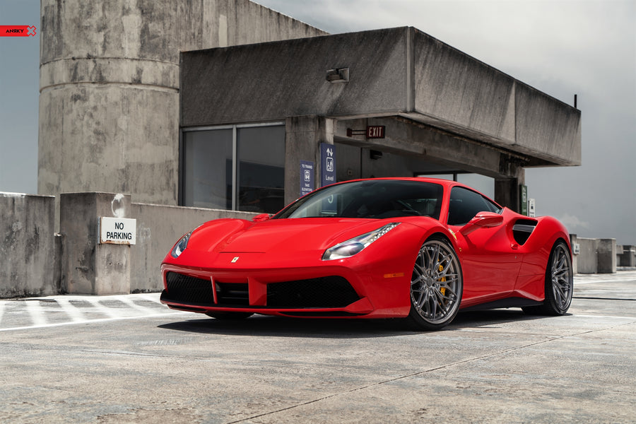 ANRKY S3-X1 forged wheel on Ferrari 488 GTB