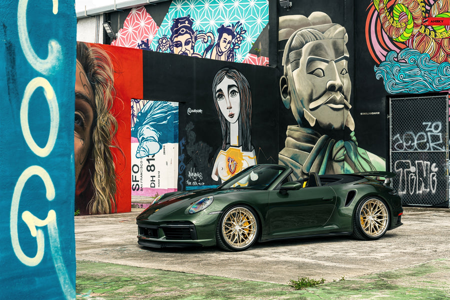 ANRKY S3-X1 forged wheel on Porsche 992TT-S Convertible