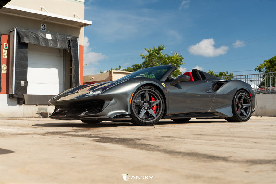 ANRKY RS5.3C forged wheel on Ferrari 488 Pista