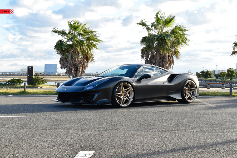 ANRKY S1-X3 forged wheel on Ferrari 488 Pista