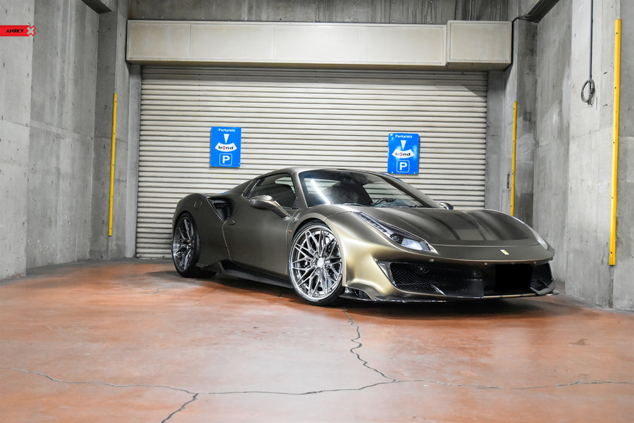 ANRKY S3-X1 forged wheel on Ferrari 488 Pista