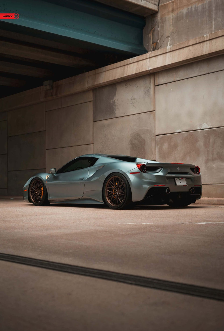 ANRKY S1-X1 forged wheel on Ferrari 488 Spider