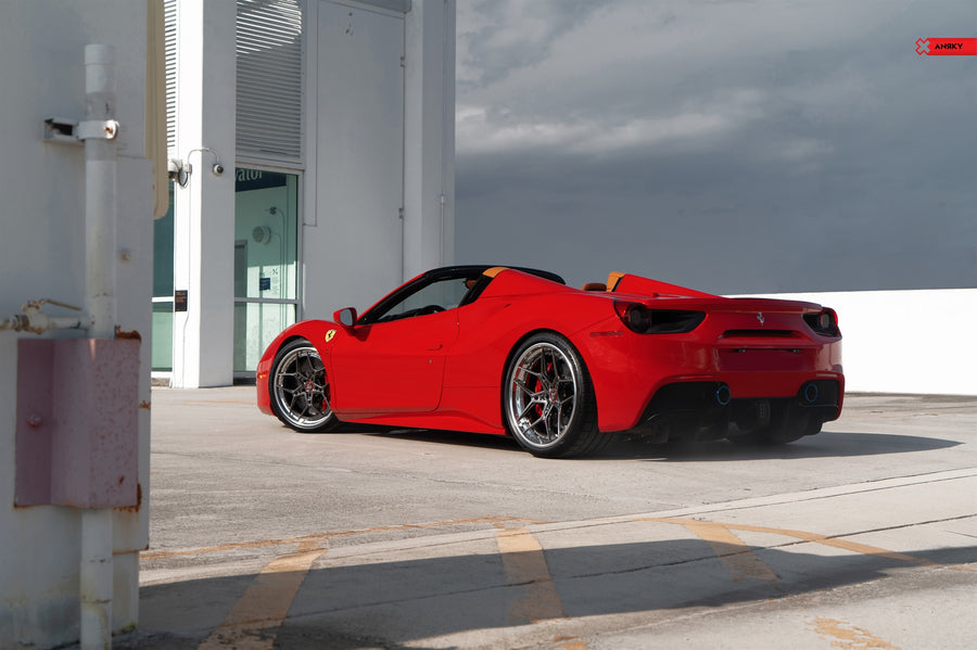 ANRKY S3-X4 forged wheel on Ferrari 488 Spider