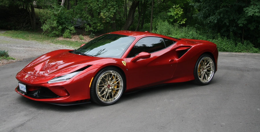 ANRKY S3-X1 forged wheel on Ferrari F8 Tributo