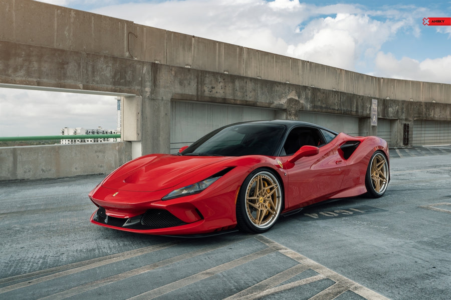ANRKY S3-X3 forged wheel on Ferrari F8 Tributo
