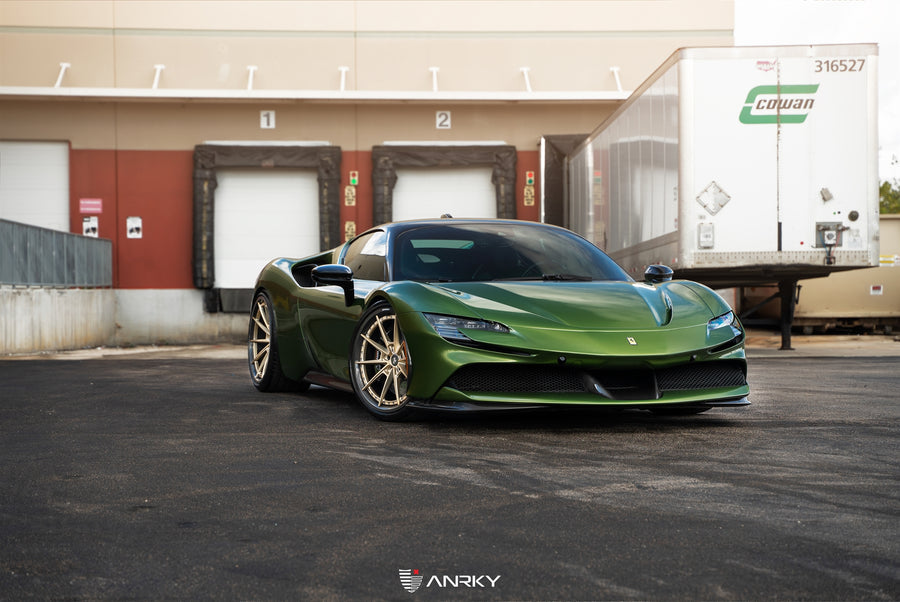 ANRKY C38 forged wheel on Ferrari SF90
