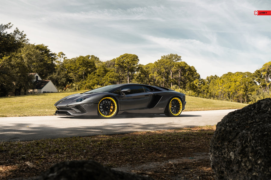 ANRKY AN30 forged wheel on Lamborghini Aventador S