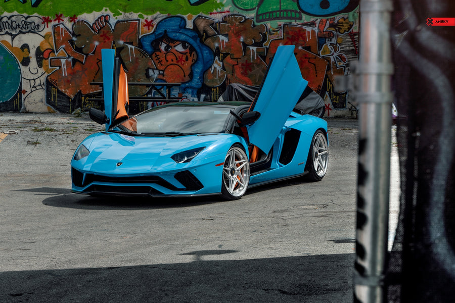 ANRKY S3-X3 forged wheel on Lamborghini Aventador S