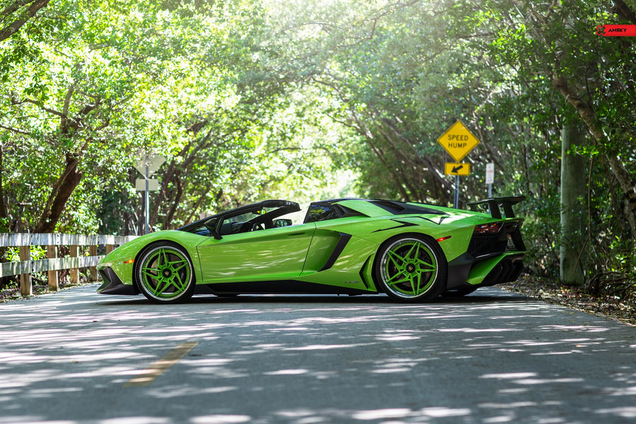 ANRKY S3-X3 forged wheel on Lamborghini Aventador SV