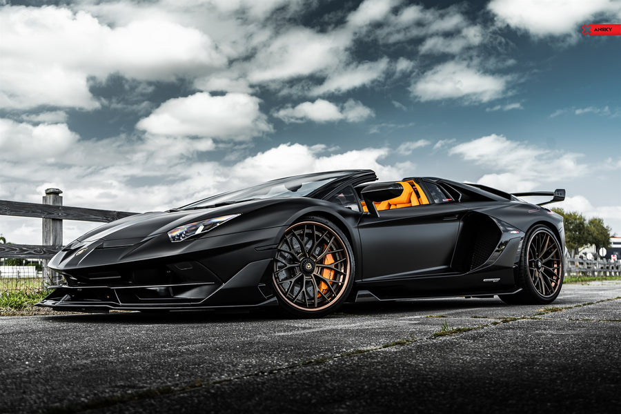 ANRKY AN30 forged wheel on Lamborghini Aventador SVJ Roadster