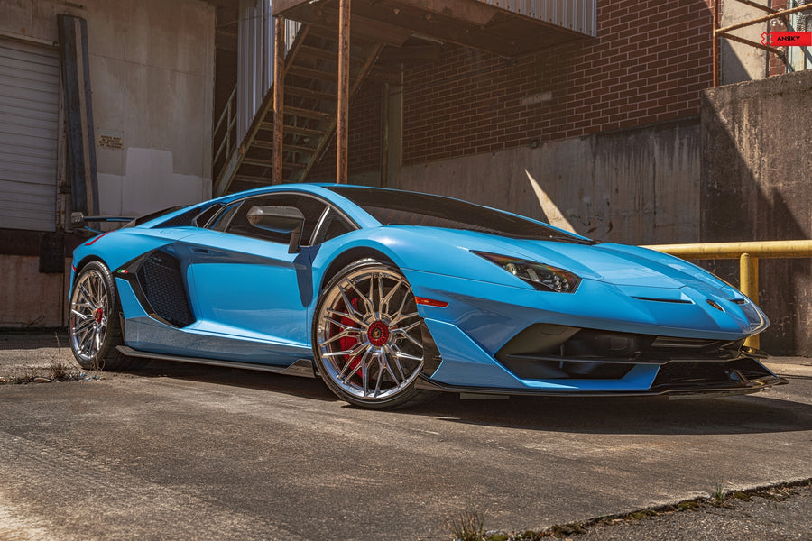 ANRKY S1-X1 forged wheel on Lamborghini Aventador SVJ