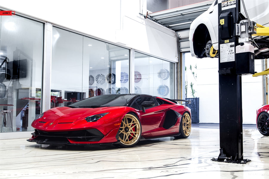 ANRKY S1-X2 forged wheel on Lamborghini Aventador SVJ
