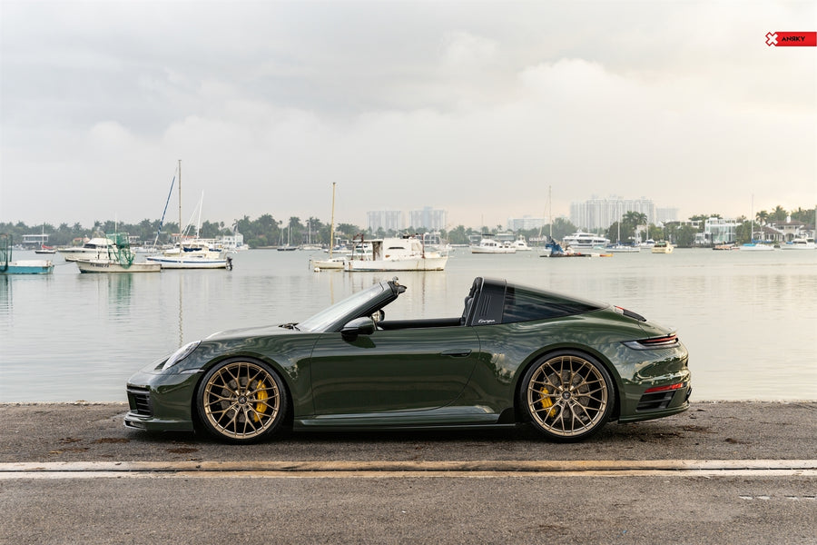 ANRKY AN10 forged wheel on Porsche 992 Targa