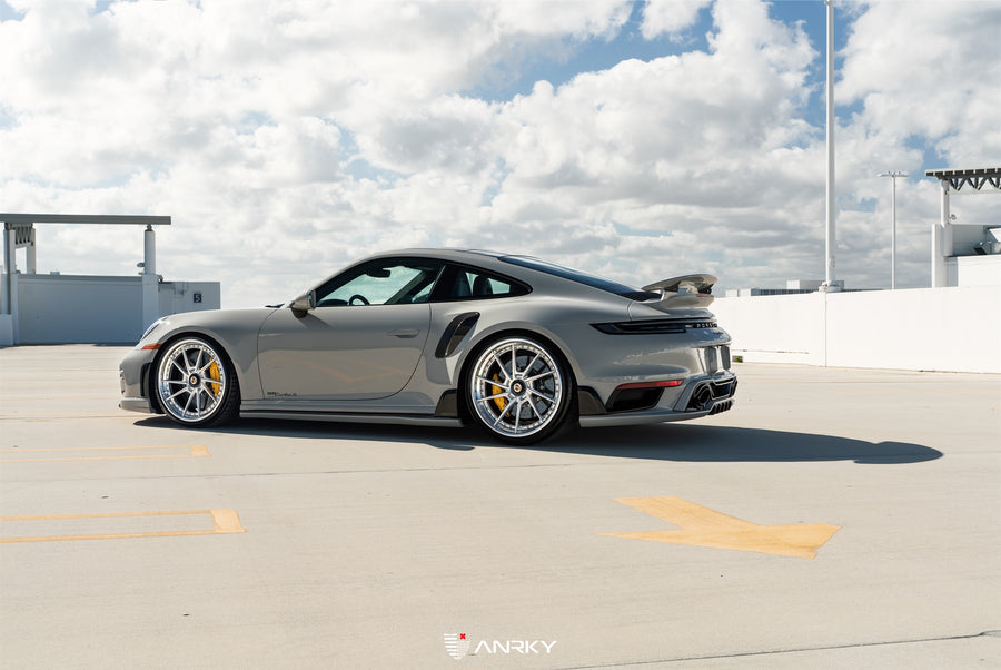 ANRKY AN33 forged wheel on Porsche 992TT-S | AN33 SeriesTHREE