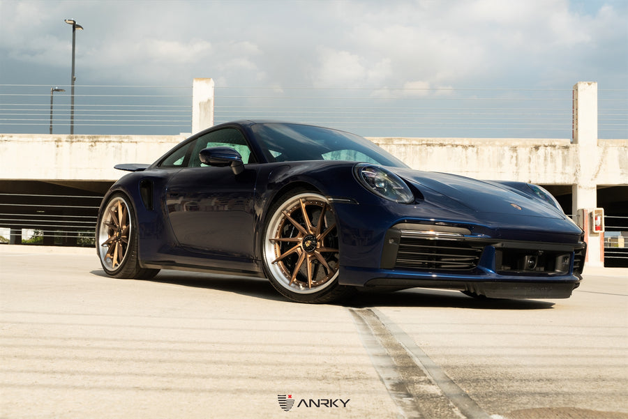 ANRKY AN33 forged wheel on Porsche 992TT-S