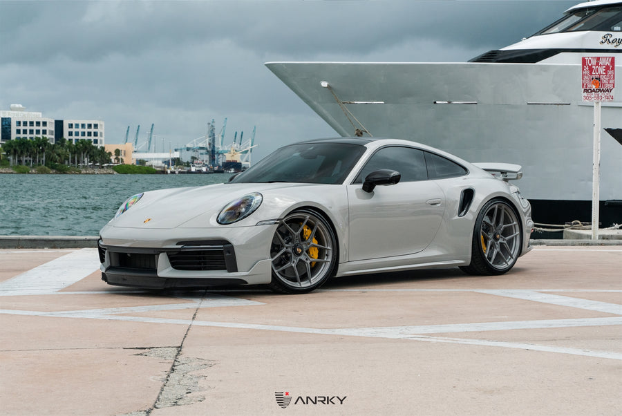 ANRKY S1-X4 forged wheel on Porsche 992TT-S