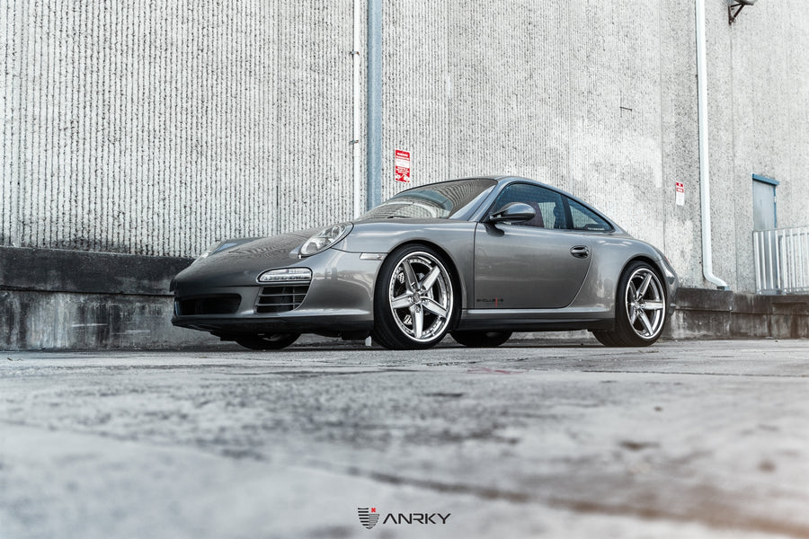 ANRKY AN35 forged wheel on Porsche 997 Carrera 4S