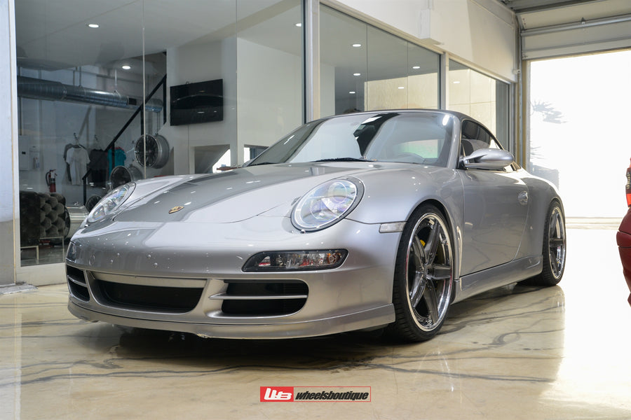 ANRKY AN35 forged wheel on Porsche 997 Carrera