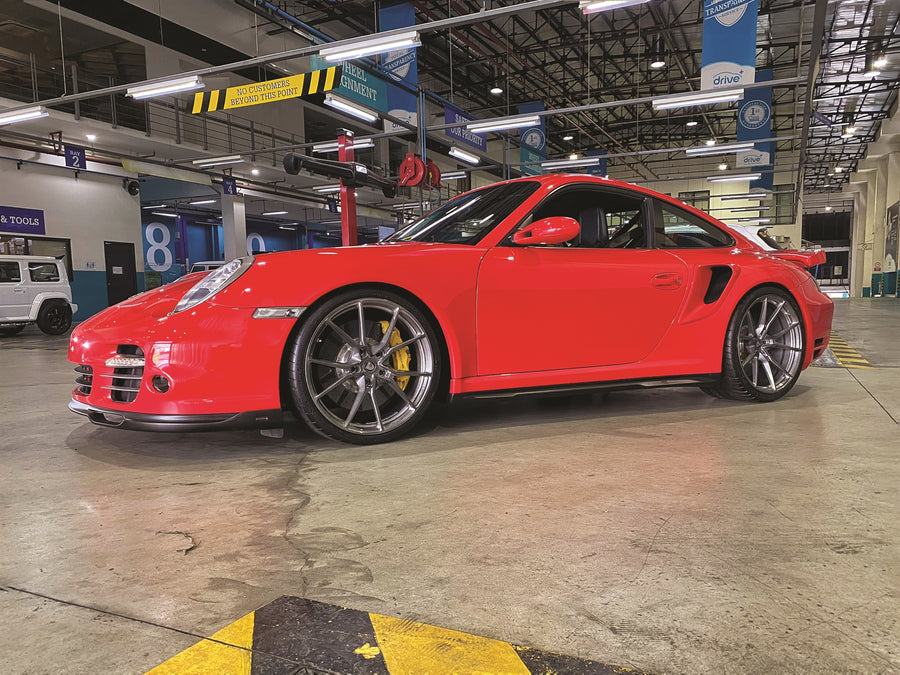 ANRKY AN12 forged wheel on Porsche 997TT
