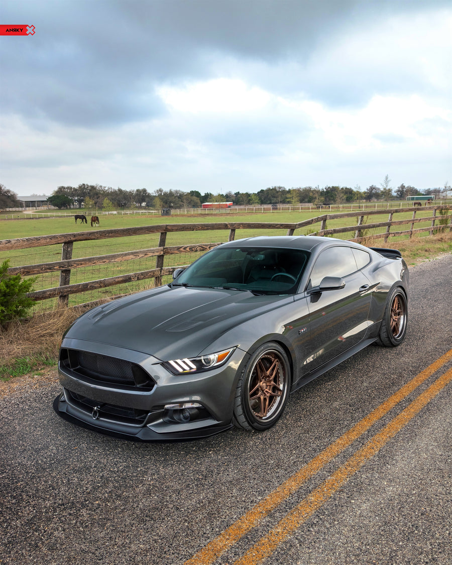 ANRKY RS6 forged wheel on Ford Mustang GT | RETROSeries RS6